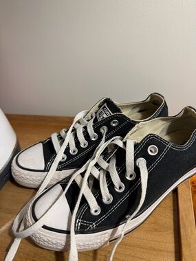 Converse Low Top Sneakers - Black & Cream